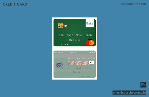 Mastercard-Beispielvorschau der Mali Commercial Bank of the Sahel